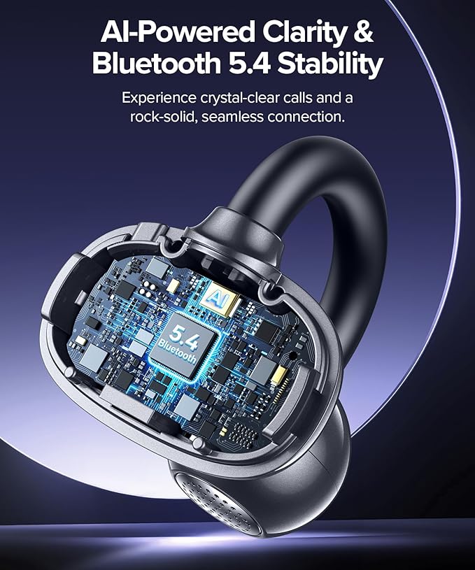 AI Translation Earbuds Real Time 164 Languages AI Translator Earbuds Audifonos Traductores Inglés Español Wireless Earbud Translating Ear Buds Bluetooth Headphones for Travel Business Learning Black