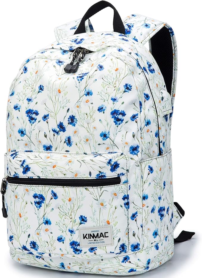 Kinmac Lavender Waterproof Laptop Travel Outdoor Backpack With USB Charging Port For 13 inch 14 inch and 15.6 inch Laptop