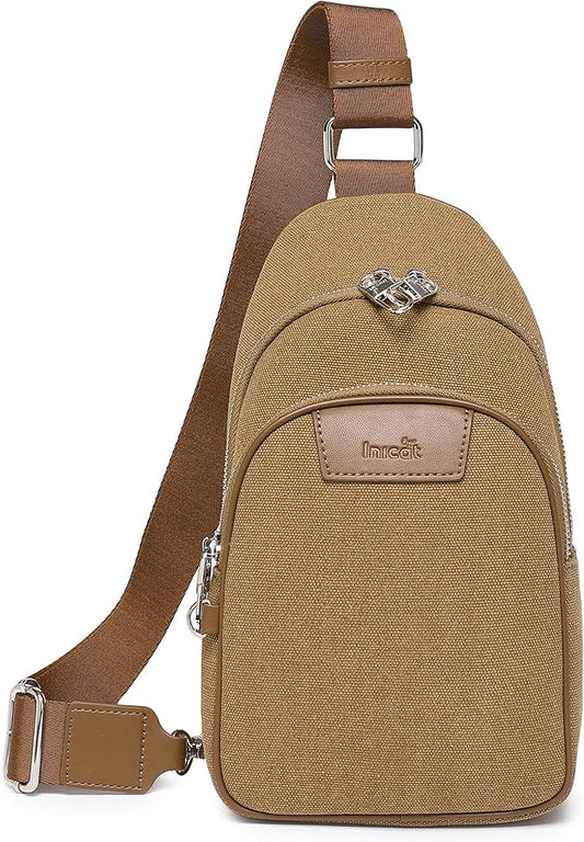 Haytijoe Crossbody Bags for Women Leather Sling Bag Anti-theft Cross Body Bag Travel Sling Purse Chest Bags Fanny Packs