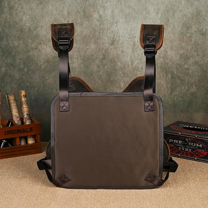 Thick Crazy horse Leather Triangle Crossbody Sling Chest Bag Travel One Shoulder Bag Daypack For Men Male 3028