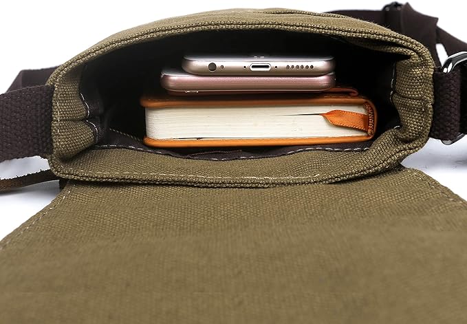 Sechunk Vintage Canvas Messenger Cross body bag Shoulder bag