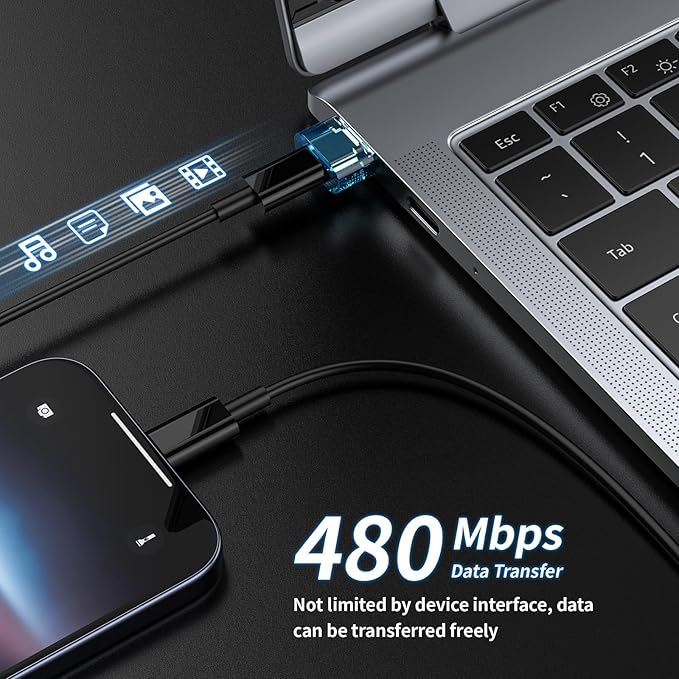 USB-C Female Adapter 12Pack, Super Fast Charging/OTG Function, Compatible with iPhone 15 Plus Pro Max/iPad Pro Air 4 Mini 6 and Other Devices (Blue)