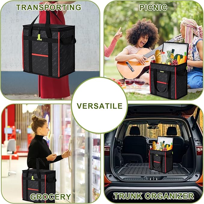 Insulated Reusable Grocery Bags, Premium Quality Cooler Bags insulated bag