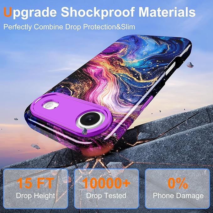 Btscase for iPhone Air Case [Compatible with Magsafe] [Military-Grade Drop Protection] Slim Anti-Scratch Smooth Touch TPU Bumper Shockproof Magnetic Phone Case for Women Girls Men, Deep Purple