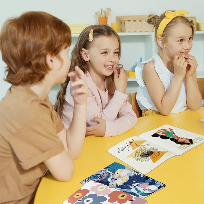 12 Pack Flower Design Blank Notebook Journals Bulk for Traveler, Student and Office, Plain Composition Subject Sketchbook Notebooks with Unlined Paper, 80GSM, 30 Sheets,5.5x 8.3 inch, A5 Size