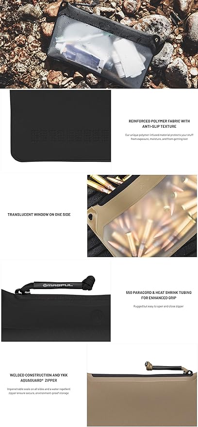 Magpul DAKA Window Pouch Zippered Tactical Range Tool and Gear Bag