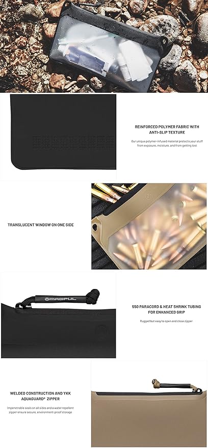 Magpul DAKA Window Pouch Zippered Tactical Range Tool and Gear Bag