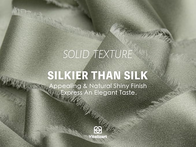 Vitalizart Dusty Sage Green Silk Satin Ribbon 1 Inch x 15 Yard Handmade Frayed Chiffon Ribbon with Wooden Spool for Gift Wrapping, Wedding, Bridal, Flower Bouquets, Home Decor