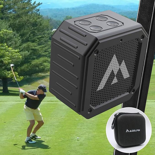 Golf Cart Speaker with Storage Case, IPX7 Magnetic Bluetooth Speaker 24H Playtime, 18W Loud Stereo Sound, Ideal for Golf Cart Accessories, Golf Gifts for Men