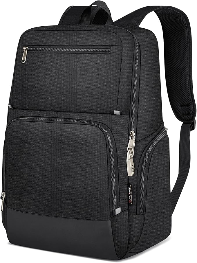 Extra Large Travel Laptop Backpack for Men & Women - USB Charging Port Anti Theft Water Resistant College School Work Backpack Fits 17 Inch Computer - 35L (Black, X-Large