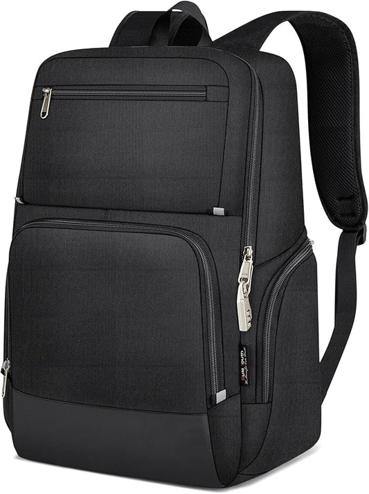 Extra Large Travel Laptop Backpack for Men & Women - USB Charging Port Anti Theft Water Resistant College School Work Backpack Fits 17 Inch Computer - 35L (Black, X-Large