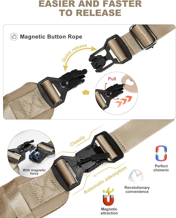 Sling Backpack bag for Men Khaki, Tactical BackpackSmall One Strap Daypack, Mini Anti-Theft Cross Body Motorcycle Chest Bags, Satchel Bag for Casual Travel Hiking Outdoor Sports Gym