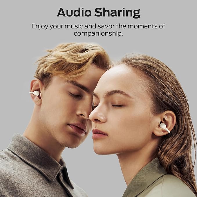 Monster Open Ear AC339 Earbuds, Bluetooth 6.0 Earphones Stereo Sound, Open Ear Clip Wireless Earbuds 40 Hours Playback, with Smart Digital Display Design, Touch Control, IPX6 Waterproof,Beige