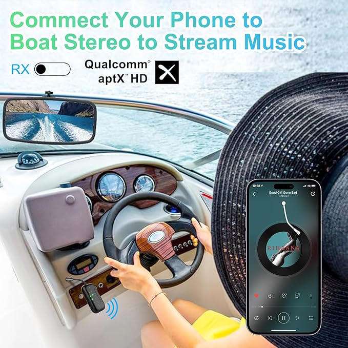 2025 Upgraded Pro Bluetooth 5.4 Transmitter Receiver,2-in-1 Airplane Wireless Adapter for Flight,TV,PC,Gym,Switch,Supports to 2 AirPods/Headphones;Audio AUX Receiver for Car/Home Stereo