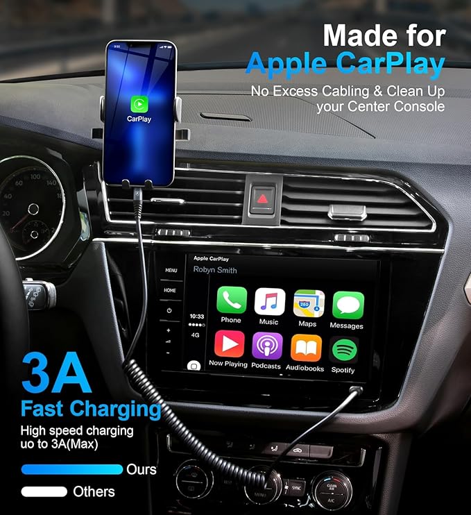 KIYODA USB Type C to Lightning Cable 3FT 2Pack, Coiled iPhone Charger Fast Charging for Car Short USBC Lightning iPhone Cord for iPhone14/13/12/11 Pro Max/iPad/CarPlay