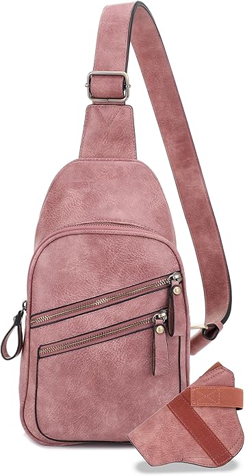 JESSIE & JAMES Jeannie Unisex Multi-Pocket Concealed Carry Sling Bag Crossbody Backpack Purse