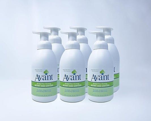 Avant® Alcohol Free Foaming Hand Sanitizer, 18oz Bottle, 6-Pack bulk refill