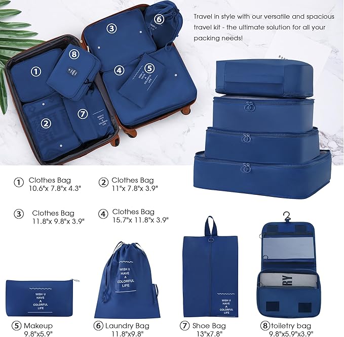 Merax Luggage sets of 13 Piece 16 20 24 28 IN Carry on Luggage sets 4 piece Hardcase White and Brown Luggage Expandable Suitcase Set with Wheels