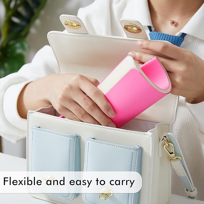 8 Pack Soft Cover Journal Bulk, Feela Notebooks College Ruled for Work, Lined Travel Journal for Women Men, Note Taking Notebook School Supplies Business Writing, 8.2” x 5.5”, A5, Berry