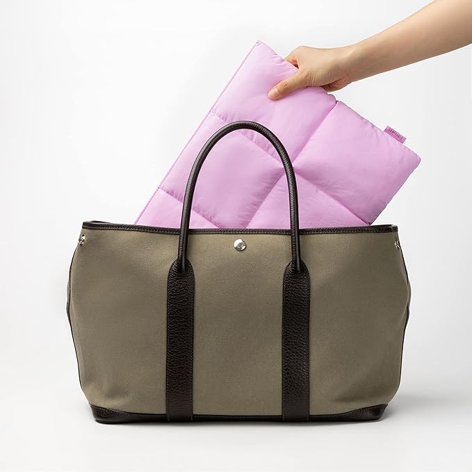 Comfyable Puffy Laptop Sleeve 13 Inch 14 Inch, Quilted Puffer Laptop Carrying Case for Women, Pillow Case Compatible with MacBook Air M4 2025 M3 M2 M1, MacBook Pro M4 Pro/Max, Lavender