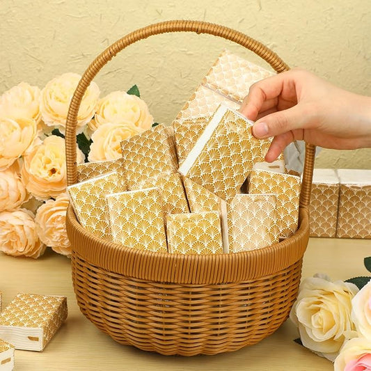 Ctosree 50 Pack Vintage Pocket Tissues Travel Packs Bulk 500 Sheet Small Tissues Pocket Packs Party Favors 3 Ply Mini Travel Size Individual for Allergy Camping