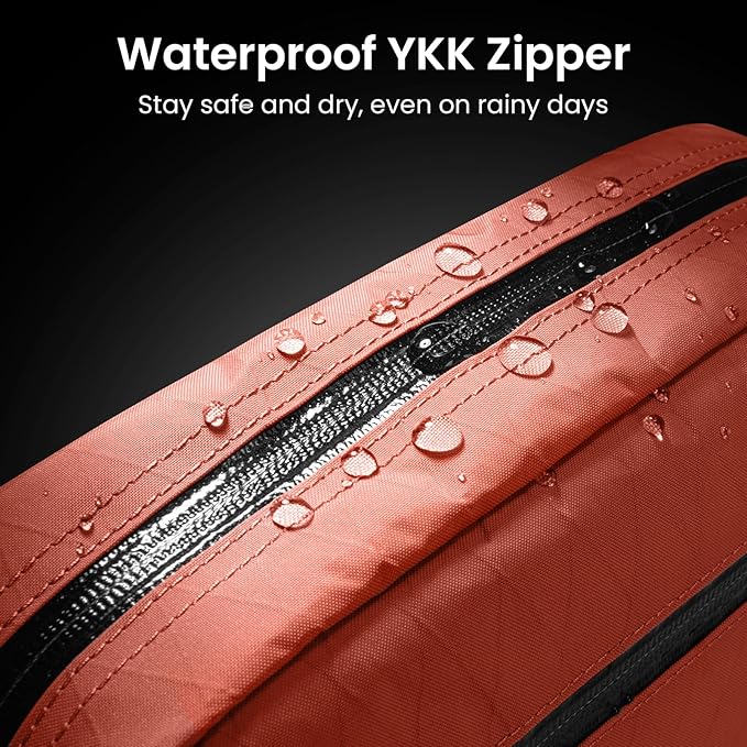 tomtoc 1.5L X-Pac Sling Bag with RFID Blocking, Crossbody Bag Minimalist Chest Shoulder Pack for Men/Women, Water-resistant Lightweight Casual Funny Pack for Travel, Daily Commute