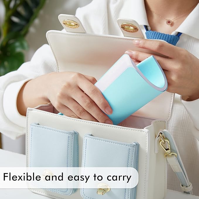 8 Pack Soft Cover Journal Bulk, Feela Notebooks College Ruled for Work, Lined Travel Journal for Women Men, Note Taking Notebook School Supplies Business Writing, 8.2” x 5.5”, A5, Light Blue