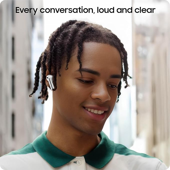 SAMSUNG Galaxy Buds 3 FE (2025) True Wireless Bluetooth Earbuds, Active Noise Cancellation, Powerful Sound, Clear Calls, Long Lasting Battery, Hands Free AI, Black [US Version, 2 Year Warranty]