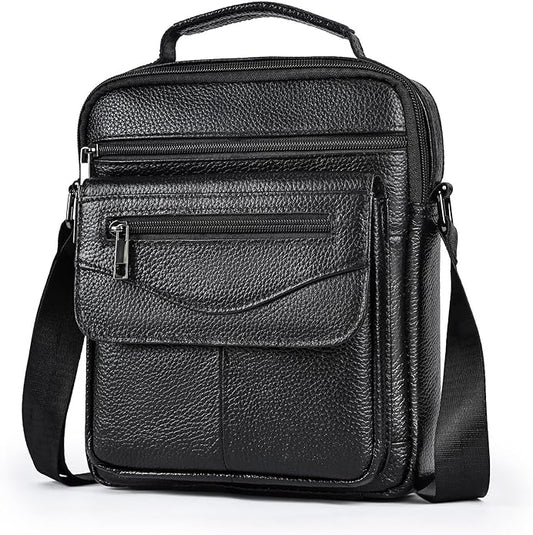 NIUCUNZH Genuine leather man purse mens crossbody sling bag small messenger shoulder Satchel