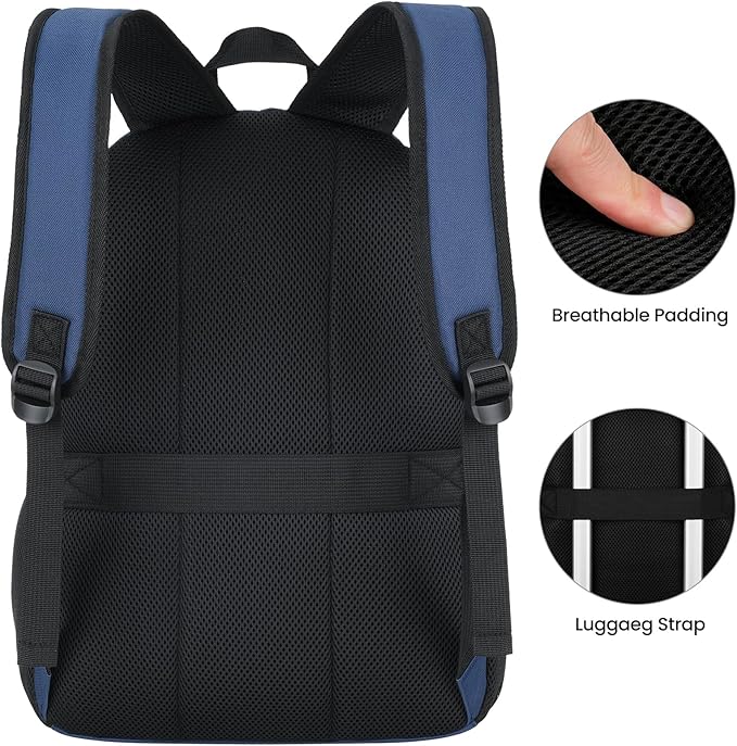 BIKROD Backpack for Boys Men, School Backpack for Teens Girls, Lightweight Casual High School Bookbag, Daily-use Travel Laptop Backpack with USB Charging Port Fits 15.6 Inch Notebook