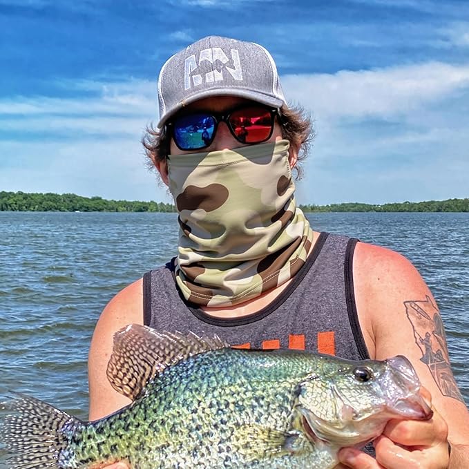 HONGTEYA 6 Pack Neck Gaiter Face Mask: Breathable Windproof Face Cover Balaclava High Elastic Earloop Bandana for Men Women