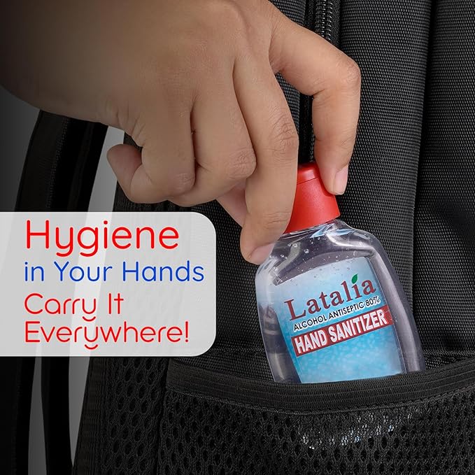 Mini Hand Sanitizer | Pack of 144 Unscented Hand Sanitizer Travel Size with 80% Alcohol, Pocket-Friendly, Quick-Dry, Moisturizing & Everyday Clean Hands (55ml & 1.85 fl. oz)