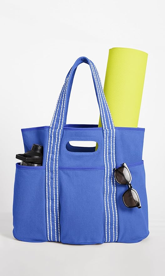 ODODOS 29L Oversized Canvas Tote Bag Large Capacity Open Top Shoulder Bags for Gym Workout Shopping Beach Travel