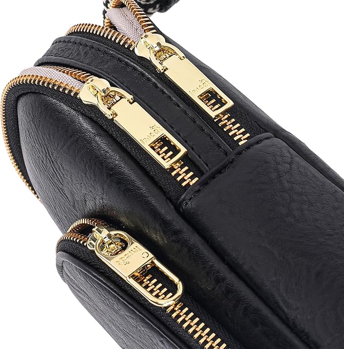 INICAT RFID Blocking Sling Bag Leather Crossbody Bags for Women Fanny Pack Cross Body for Woman Chest Bag for Travel 1.9L