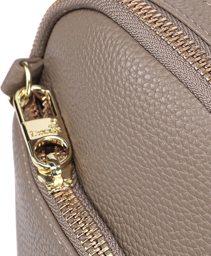 INICAT RFID Blocking Sling Bag Leather Crossbody Bags for Women Fanny Pack Cross Body for Woman Chest Bag for Travel 1.9L