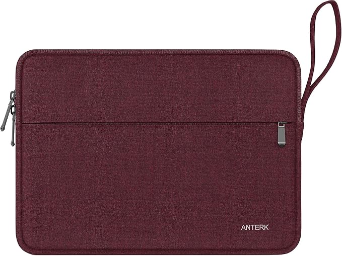 Laptop Sleeve Case 14 Inch, Water Resistant Traveling Computer Cover with Handle, Shockproof Protective Carrying Laptop Bag Compatible for 14 Inch MacBook Air/Pro, HP, Dell, Lenovo, WineRed