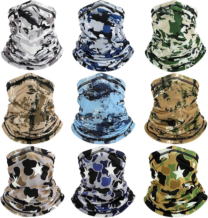 Neck Gaiters for Men Women Cooling Face Cover Sun Protection Face Mask Summer Bandana Balaclava