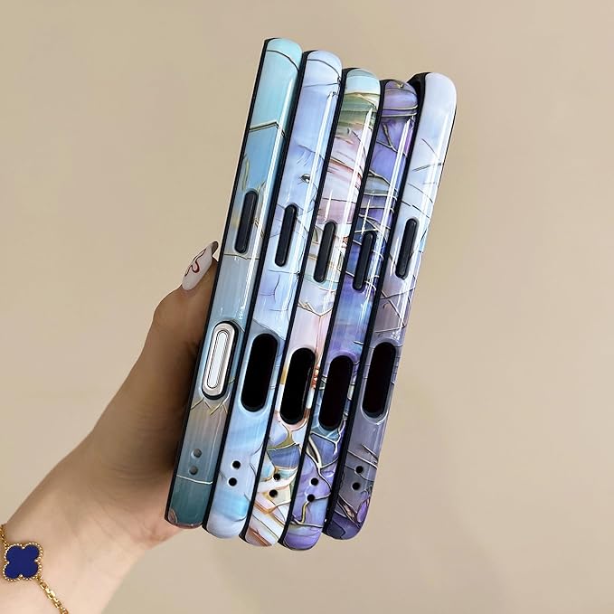 QLTYPRI Flower Case for iPhone 15 Pro Max, Aesthetic Cute Floral Phone Case for Girls Women, Protective Hybrid 2-Layer Hard Shell Silicone Cover Durable Shockproof Phone Cover - Purple Lotus