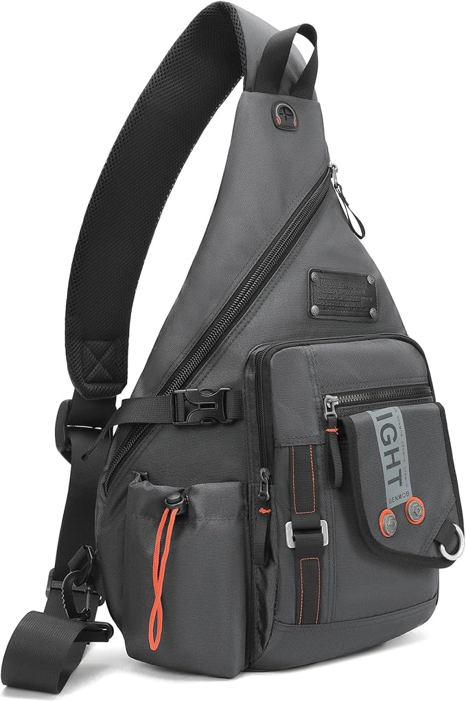 Large Sling Backpack, Sling Chest Bag Shoulder Crossbody Daypacks Fits 14.1-Inch Laptop for Travel Outdoor Men Women