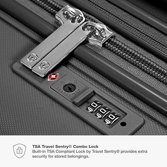 Traveler's Choice Pagosa Indestructible Hardshell Expandable Spinner Luggage, Gray, 2-Piece Set (22/26)