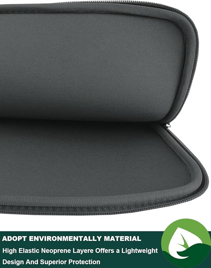 Laptop Sleeve Case,13-13.3 Inch Resistant Neoprene Laptop Sleeve/Notebook Computer Pocket Case/Tablet Briefcase Carrying Bag-(Grey)