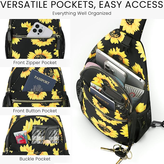 Small Crossbody Purses Bags for Women Men Travel, Chest Sling Bag Women Casual Cross Body Bag for Woman Sling Backpack