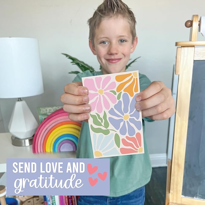 Hadley Designs Blank Cards and Envelopes 4x6-24 Blank Note Cards with Envelopes, Notecards Stationery Sets, Notecards Bulk, Stationary Sets, Note Paper Stationery, Floral Pretty Stationary