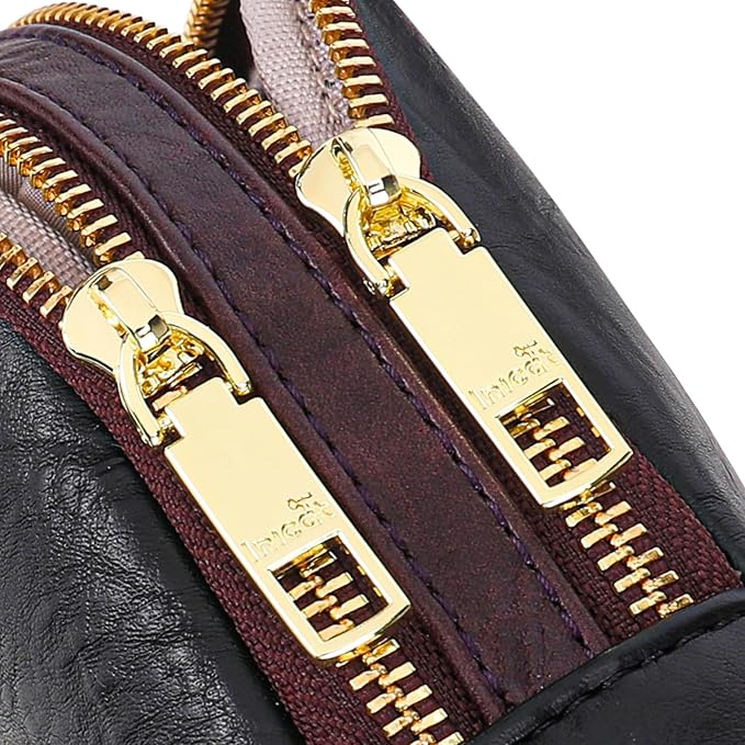 INICAT RFID Blocking Sling Bag Leather Crossbody Bags for Women Fanny Pack Cross Body for Woman Chest Bag for Travel 1.9L