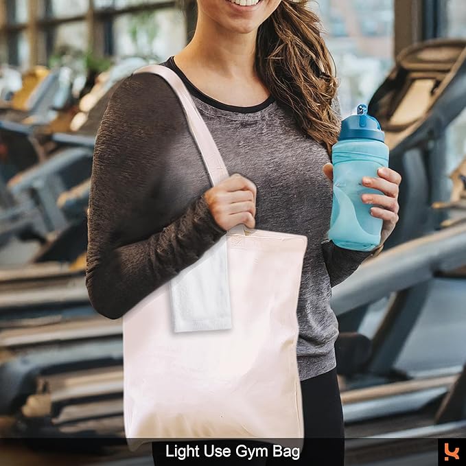 5|6|12|24 Pack Cotton Canvas Tote Bags, Reusable Shopping Grocery Bag, 16”x15” Blank Bulk Cloth Bags for DIY & Promo