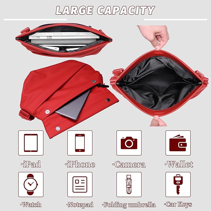 FSD.WG Cross-body bag Shoulder bag Sling Backpack and Crossbody Bags for Men fit 12" iPad Casual Daypack