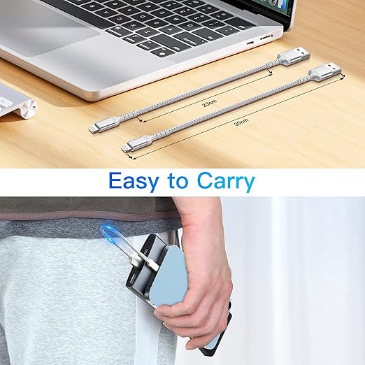 1ft iPhone Charging Cable Short, 3 Pack USB A to Lightning Cord Fast Charging Compatible with Apple iPhone 14 13 12 11 Pro Max Xs X 8 7 Plus SE, iPad Air/Mini, 12 inch Lightning Cable