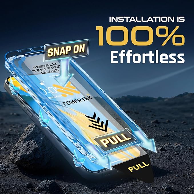 2 Pack Simple iPhone 16 Pro Max Screen Protector 9H Military Grade Scratch Fingerprint Resistance Anti-Glare Shatterproof Tempered Glass Anti-Spy Easy Installation Bubble Free