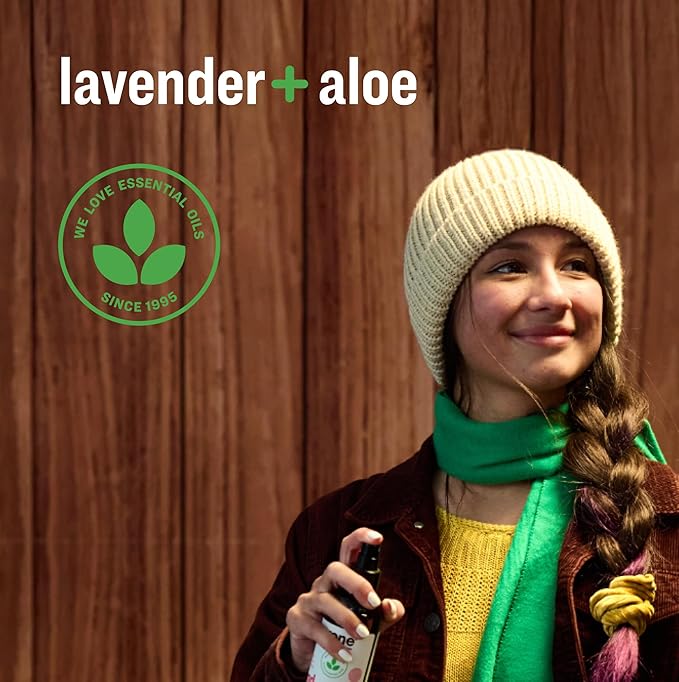 Everyone Hand Sanitizer Spray, 2 Fl Oz (Pack of 6), Lavender and Aloe, Made with Sugarcane Derived Alcohol with Essential Oils, 99% Effective Against Germs TSA friendly