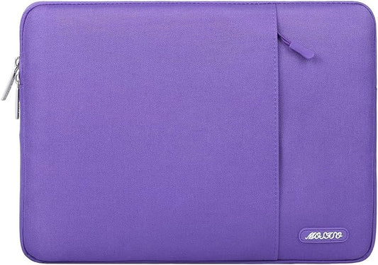 MOSISO Laptop Case 13.3 inch, 13-13.3 inch Laptop Sleeve Compatible with MacBook Air/Pro 13 / Pro 14, HP Dell ASUS Lenovo Notebook, Polyester Vertical Computer Sleeve Bag with Pocket, Ultra Violet
